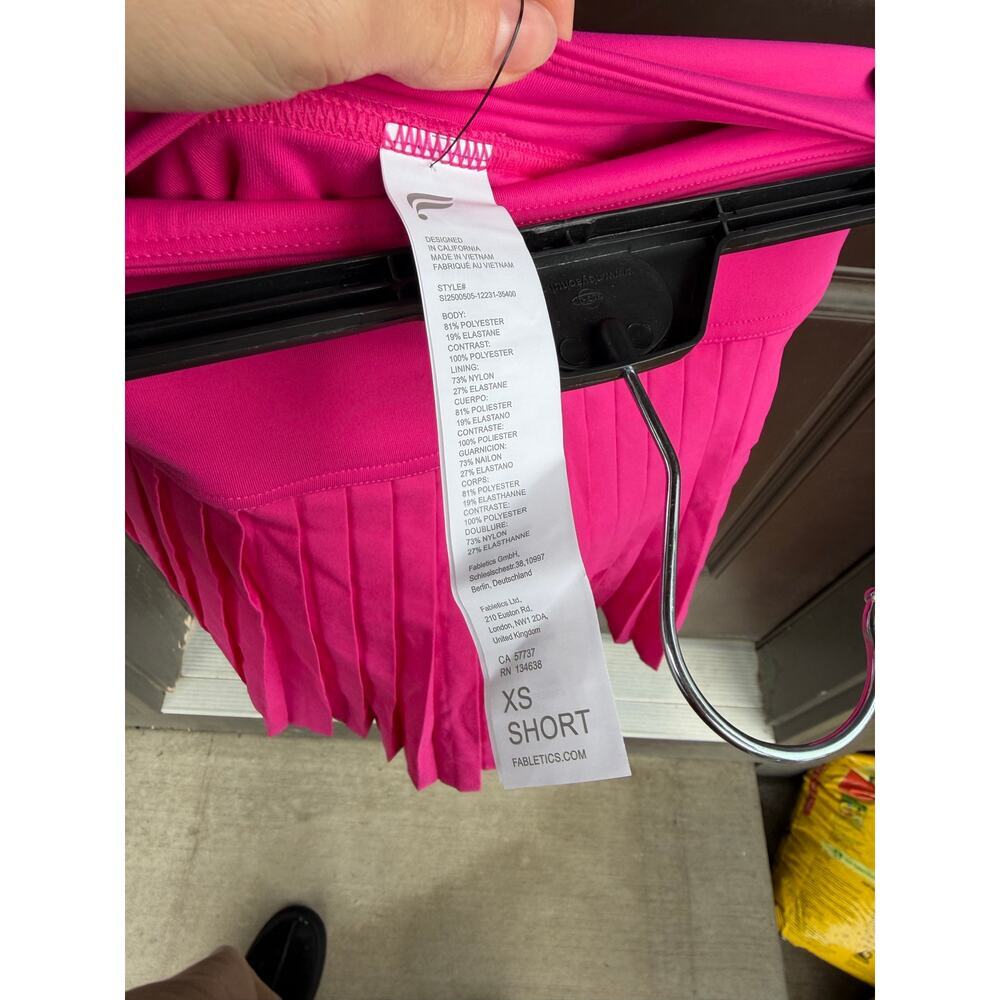 Fabletics Hot Shot Pleated Skirt Classic Mini XS Short NWT - Picture 4 of 6